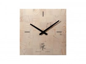 Часы настенные SLT 5196 CHESS WHITE WOOD в Сосновке - sosnovka.mebel-nsk.ru | фото