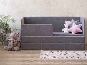 Диван-кровать Happy (темно-серый) в Сосновке - sosnovka.mebel-nsk.ru | фото