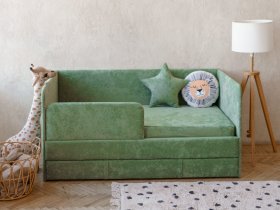 Диван-кровать Happy (зеленый) в Сосновке - sosnovka.mebel-nsk.ru | фото