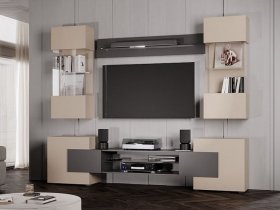 Гостиная Фэнтези (кашемир/графит) в Сосновке - sosnovka.mebel-nsk.ru | фото