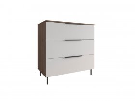 Комод 900 Роза (орех франклин карамельный/бежевый скин) в Сосновке - sosnovka.mebel-nsk.ru | фото