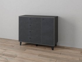 Комод «Катрин-13» (графит/гранит лофт) в Сосновке - sosnovka.mebel-nsk.ru | фото