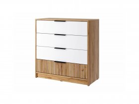 Комод КМ-001 Ивис (дуб крафт золотой/белый) в Сосновке - sosnovka.mebel-nsk.ru | фото