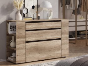 Комод КМ-06 Энигма (венге/дуб каньон) в Сосновке - sosnovka.mebel-nsk.ru | фото