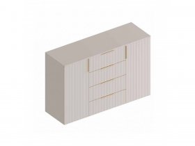 Комод с 4 ящ., 2створ. «Тефия» (тефия/софт сантьяго) в Сосновке - sosnovka.mebel-nsk.ru | фото