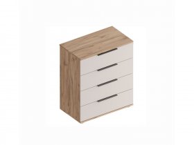 Комод с ящиками Сицилия (дуб альпийский/тефия) в Сосновке - sosnovka.mebel-nsk.ru | фото