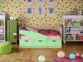 Кровать детская Бабочки 1,8 м в Сосновке - sosnovka.mebel-nsk.ru | фото