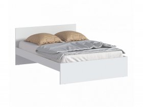Кровать двуспальная 1,4м Бруклин СБ-3353 (белый) в Сосновке - sosnovka.mebel-nsk.ru | фото