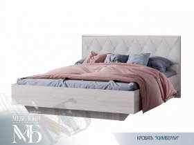 Кровать двуспальная 1,6м Кимберли КР-13 в Сосновке - sosnovka.mebel-nsk.ru | фото