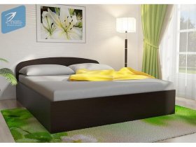 Кровать двуспальная 1,6м с подъем. мех. (венге) в Сосновке - sosnovka.mebel-nsk.ru | фото