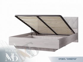 Кровать двуспальная с подъем. мех. 1,6 м  Кимберли КР-13 в Сосновке - sosnovka.mebel-nsk.ru | фото