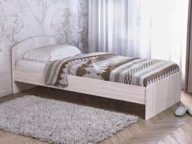 Кровать односпальная 80 с низкой спинкой (ясень шимо светлый) в Сосновке - sosnovka.mebel-nsk.ru | фото