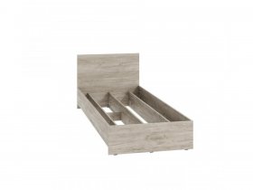 Кровать односпальная КР-080 Ронда (дуб крафт серый) в Сосновке - sosnovka.mebel-nsk.ru | фото