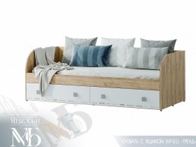 Кровать с ящиками Тренд КР-01 в Сосновке - sosnovka.mebel-nsk.ru | фото