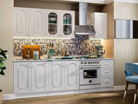 Кухонный гарнитур Лиза-2 (белый) в Сосновке - sosnovka.mebel-nsk.ru | фото