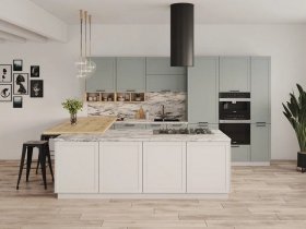 Модульная кухня Перо 3,4м (оазис) в Сосновке - sosnovka.mebel-nsk.ru | фото