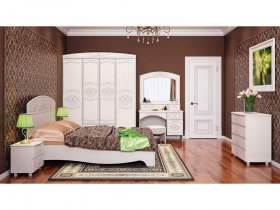 Модульная спальня Каролина в Сосновке - sosnovka.mebel-nsk.ru | фото