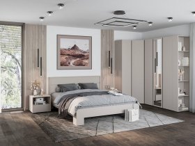 Модульная спальня Люмо (кашемир) в Сосновке - sosnovka.mebel-nsk.ru | фото