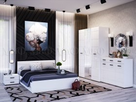 Модульная спальня Нэнси NEW в Сосновке - sosnovka.mebel-nsk.ru | фото