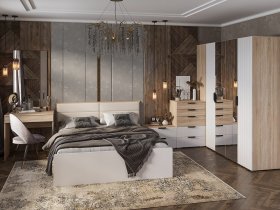 Модульная спальня Норд в Сосновке - sosnovka.mebel-nsk.ru | фото