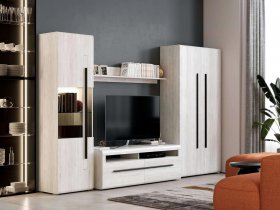 Модульная стенка Ницца (дуб витенберг) в Сосновке - sosnovka.mebel-nsk.ru | фото