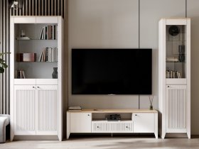 Модульная стенка Валенсия в Сосновке - sosnovka.mebel-nsk.ru | фото