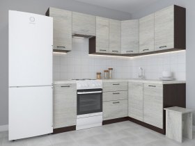 Модульная угловая кухня 1,4м*2,1м Лада (пикард) в Сосновке - sosnovka.mebel-nsk.ru | фото