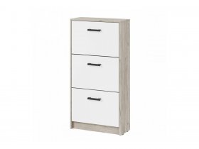 Обувница ОБ-2 Вега (дуб крафт серый/белый) в Сосновке - sosnovka.mebel-nsk.ru | фото