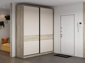 Шкаф-купе Бостон ШК-005 (2.0 м) (дуб крафт серый/кашемир) в Сосновке - sosnovka.mebel-nsk.ru | фото