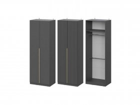 Шкаф ШК-75 Эккервуд (графит) в Сосновке - sosnovka.mebel-nsk.ru | фото