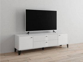 Тумба под ТВ Парус-10 (белый/белый снег) в Сосновке - sosnovka.mebel-nsk.ru | фото