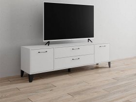 Тумба под ТВ Парус-13 (белый) в Сосновке - sosnovka.mebel-nsk.ru | фото